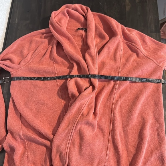 Peruvian Connection Salmon Pima Cotton Knit Cardigan Size Large - Picture 7 of 8